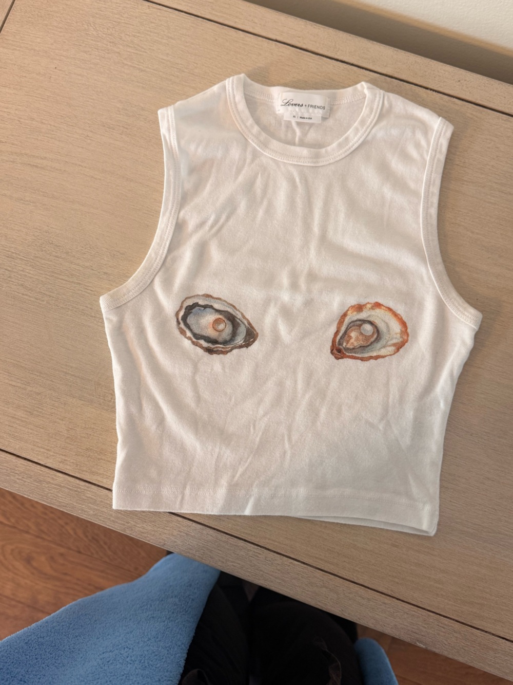 Lovers + Friends Tank with Shell Motif